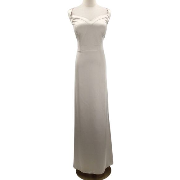 AW BRIDAL 16 2X plus champagne wedding guest formal party maxi dress NEW B127 - Picture 1 of 8